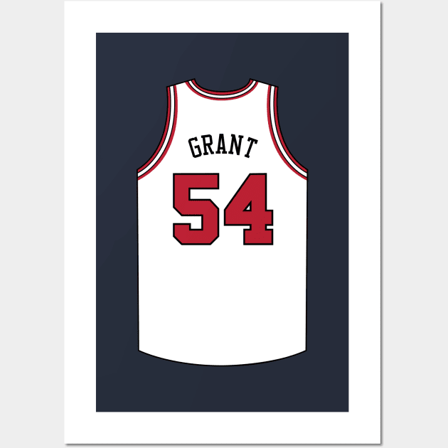Horace Grant Chicago Jersey Qiangy Wall Art by qiangdade